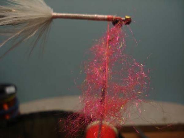 White Intruder Tube Fly